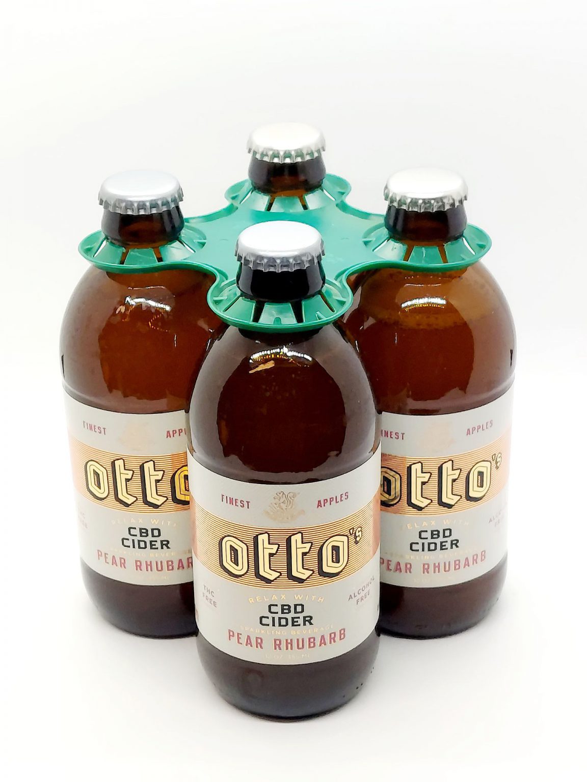 Otto's Pear Rhubarb Sparkling CBD Cider Almar Orchards