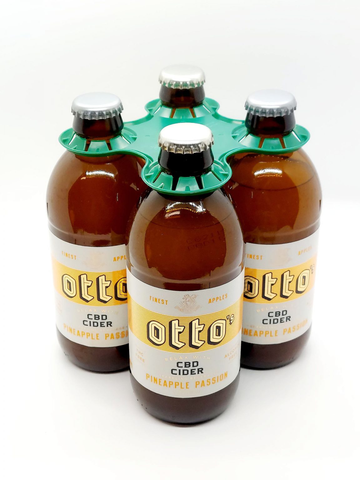 Otto's Pineapple Passion Sparkling CBD Cider Almar Orchards